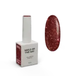 NAILSOFTHENIGHT Gel Polish Sangria– roter UV/LED-Nagellack mit reflektierenden Glitzerpartikeln, 10 ml