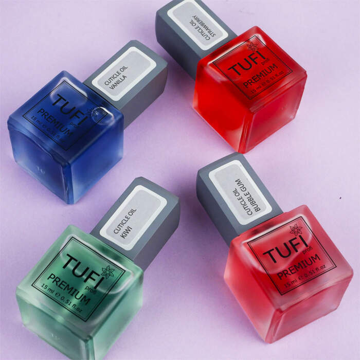 Cuticle Oil TUFI profi PREMIUM Nagelhautöl mit Pinsel Kaugummi, 15 ml – Bild 3
