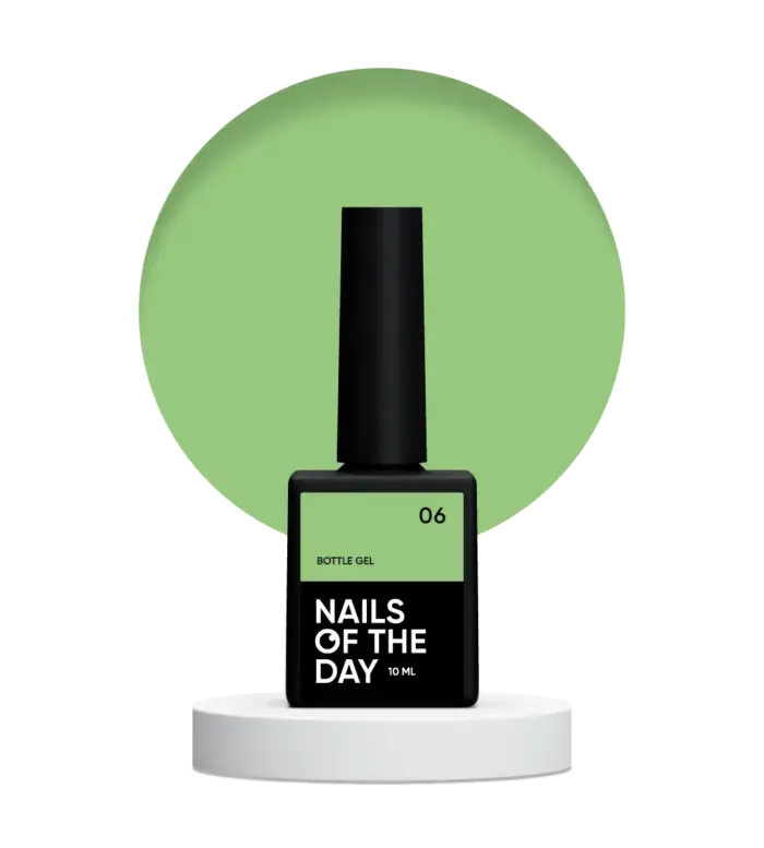NAILSOFTHEDAY Bottle Gel 06 – Gel Hellgrün Ultrastark, 10 ml