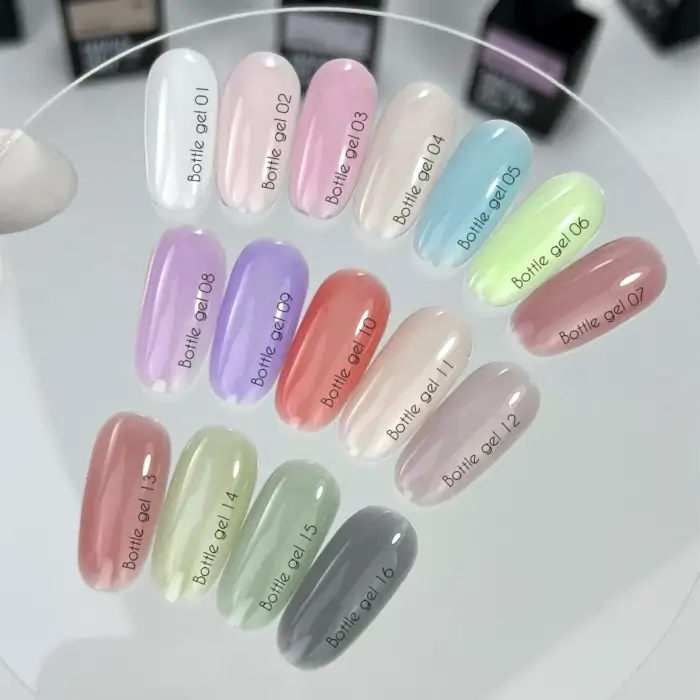 NAILSOFTHEDAY Bottle Gel 06 – Gel Hellgrün Ultrastark, 10 ml – Bild 3