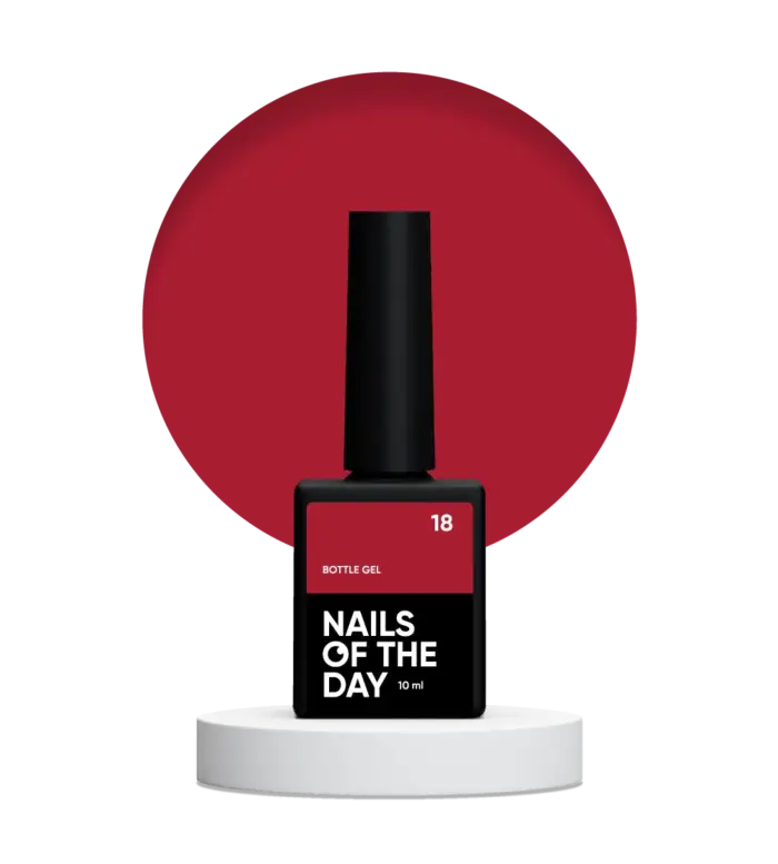 NAILSOFTHEDAY Bottle Gel 18– Gel Rot Hellrosa Ultrastark, 10 ml