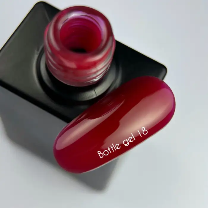 NAILSOFTHEDAY Bottle Gel 18– Gel Rot Hellrosa Ultrastark, 10 ml – Bild 2
