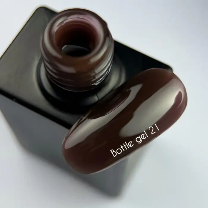 NAILSOFTHEDAY Bottle Gel 21 -Gel Dunkelbraun Ultrastark, 10 ml – Bild 2