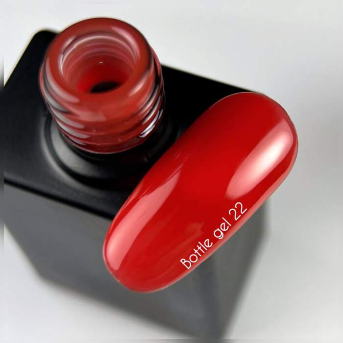 NAILSOFTHEDAY Bottle Gel 22 -Gel Dunkles Himbeerrot Ultrastark, 10 ml – Bild 2