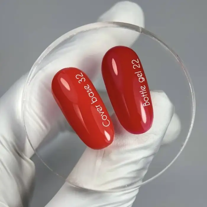 NAILSOFTHEDAY Bottle Gel 22 -Gel Dunkles Himbeerrot Ultrastark, 10 ml – Bild 3