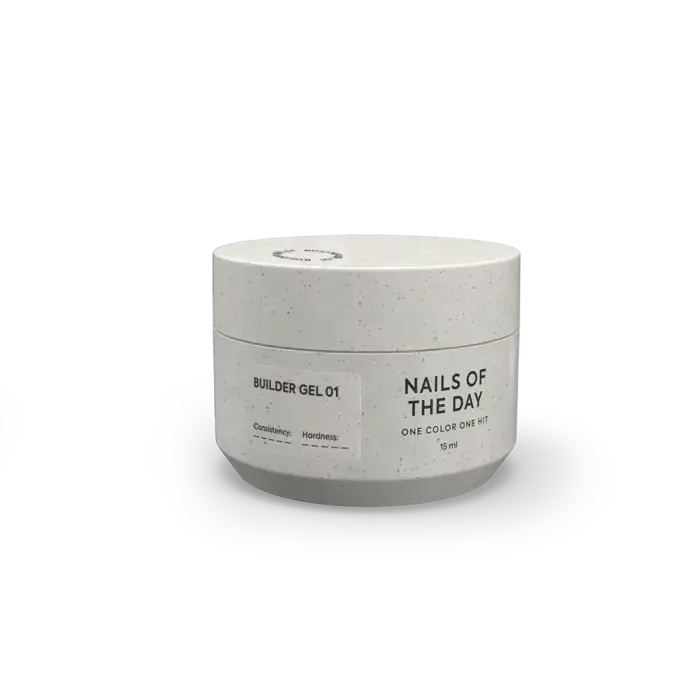 NAILSOFTHEDAY Builder Gel 01 – Aufbaugel Transparent, 15 ml