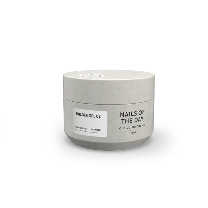 NAILSOFTHEDAY Builder Gel 02 – Weiß-milchiges Aufbaugel, 15 ml