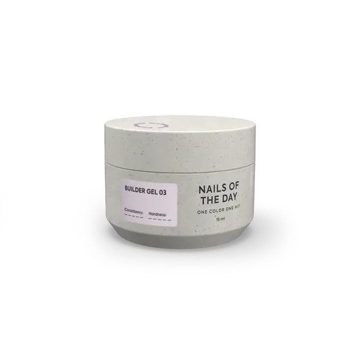 NAILSOFTHEDAY Builder Gel 03 –  Zartrosa Aufbaugel, 15 ml