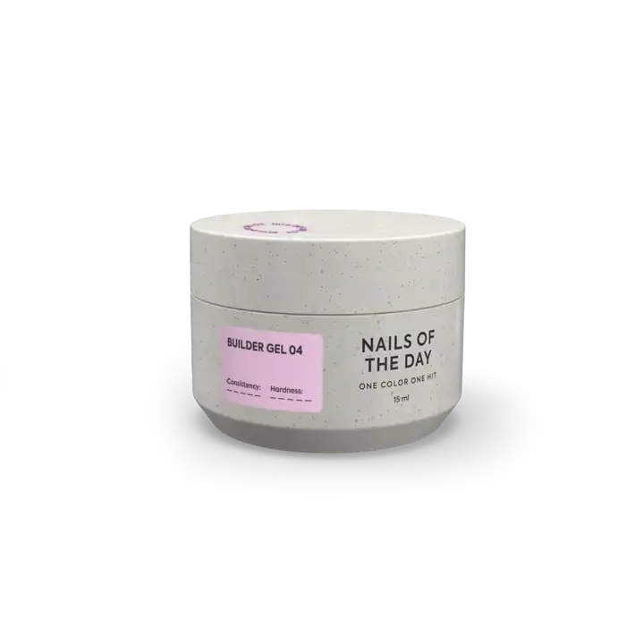 NAILSOFTHEDAY Builder Gel 04 – Rosa Aufbaugel, 15 ml