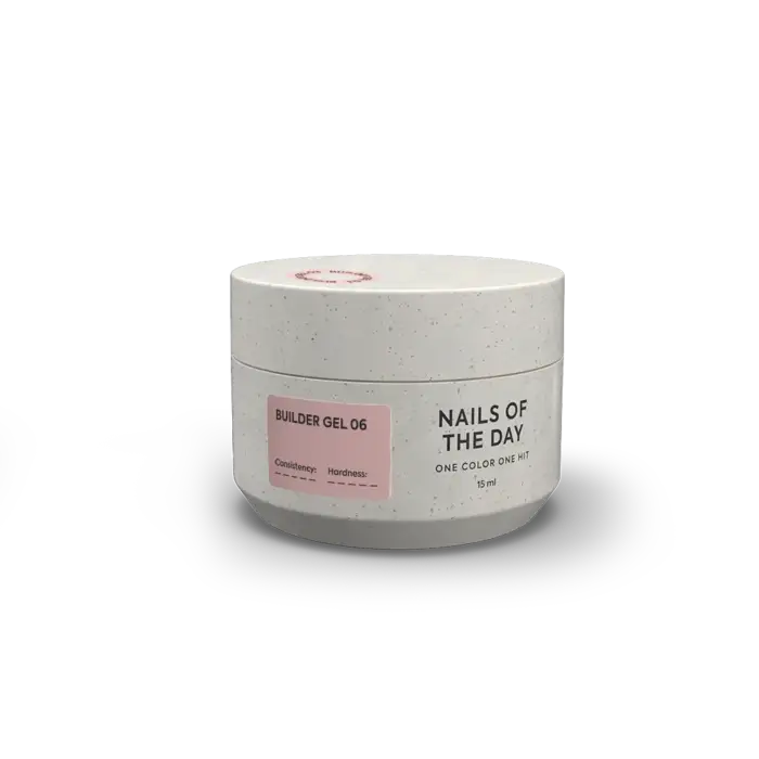 NAILSOFTHEDAY Builder Gel 06 – Hellbraun Aufbaugel, 15 ml