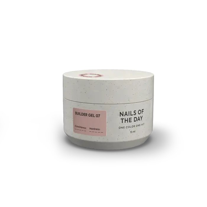 NAILSOFTHEDAY Builder Gel 07 – Braun Aufbaugel, 15 ml