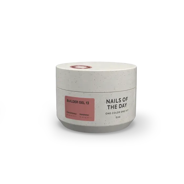 NAILSOFTHEDAY Builder Gel 13 – Dunkelkaramell Aufbaugel, 15 ml