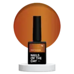 NAILSOFTHEDAY Color Top/Vitrage 14 - halbtransparentes Karamell - Top Coat ohne Klebeschicht, 10 ml