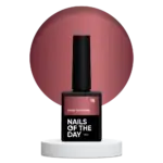 NAILSOFTHEDAY Color Top/Vitrage 15 - halbtransparentes Braun - Top Coat ohne Klebeschicht, 10 ml