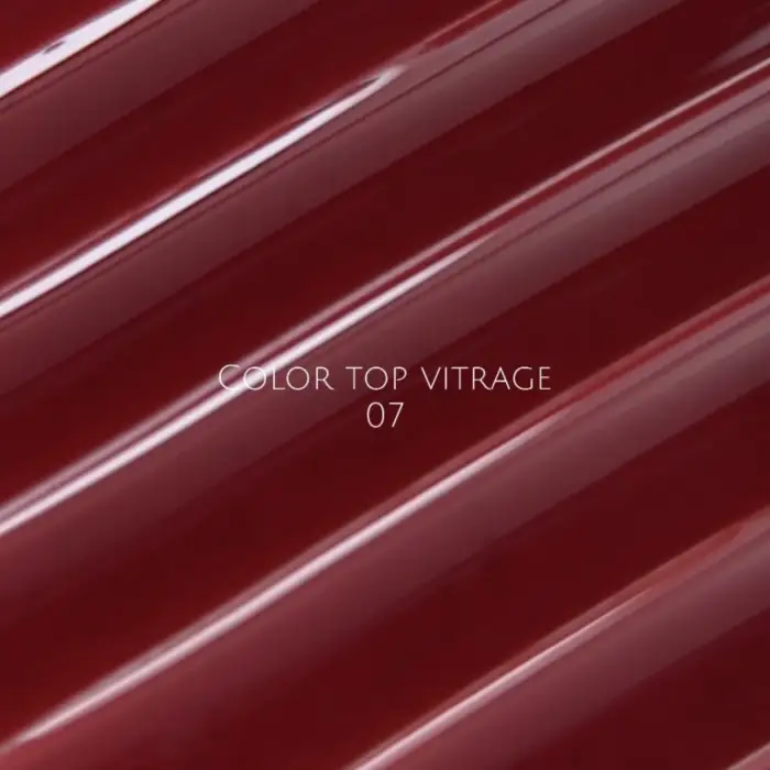 NAILSOFTHEDAY Color Top/Vitrage 07 - halbtransparentes Rot, 10 ml – Bild 3