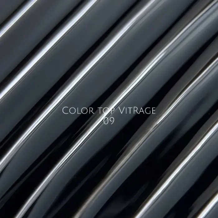NAILSOFTHEDAY Color Top/Vitrage 09 - halbtransparentes Schwarz, 10 ml – Bild 3