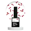 NAILSOFTHEDAY Fun! Top 02 – Top Coat mit roten Elementen, ohne Schwitzschicht, 10 ml
