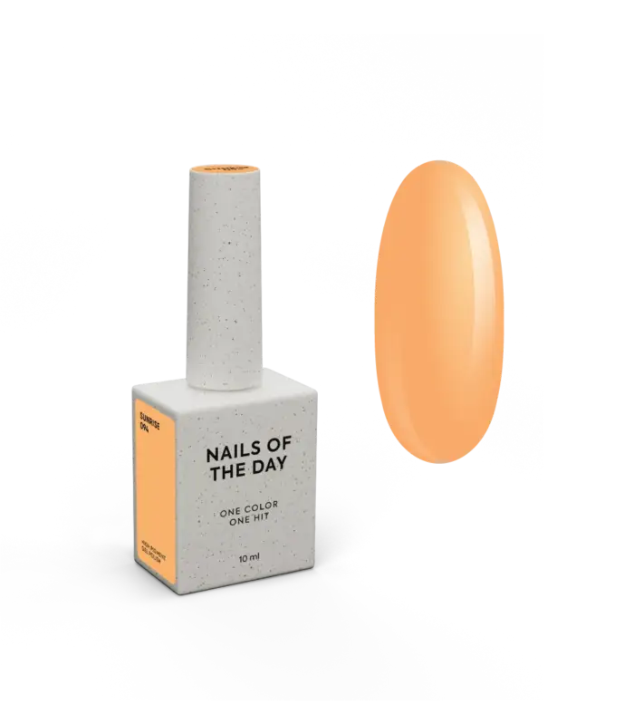 NAILSOFTHEDAY Gel polish Sunrise 094 - gelb-orangefarbener Gellack, 10 ml – Bild 3