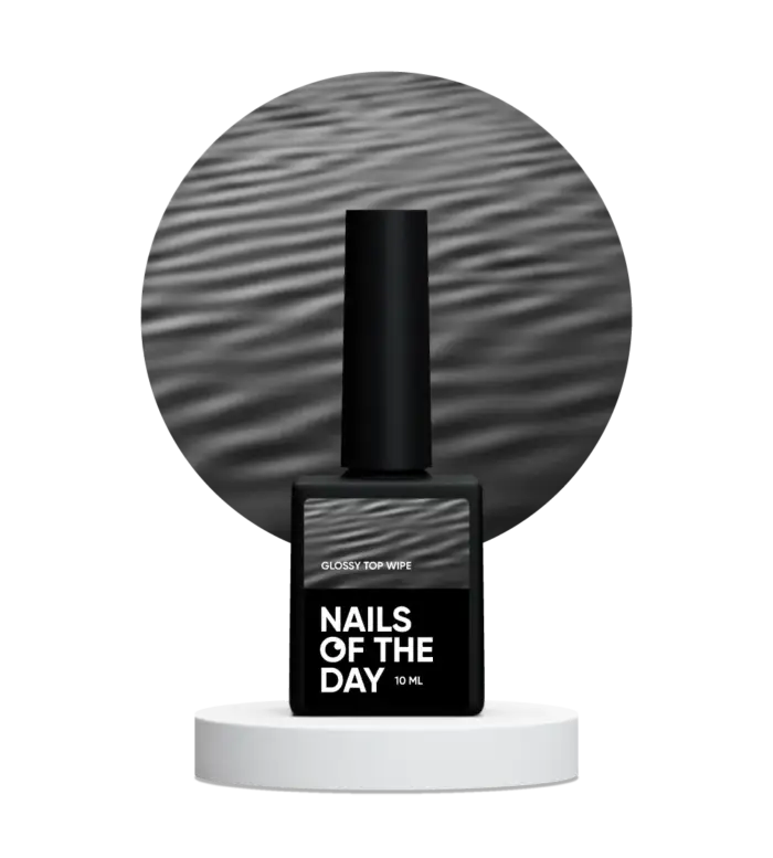 NAILSOFTHEDAY Glossy top wipe, Glänzendes Top mit Schwitzschicht ohne UV-Filter, 10 ml