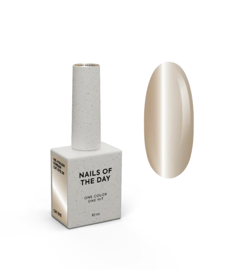 NAILSOFTHEDAY Korean Cat Eye 09 – Nude Beige Cat-Eye Gel-Lack (10 ml)