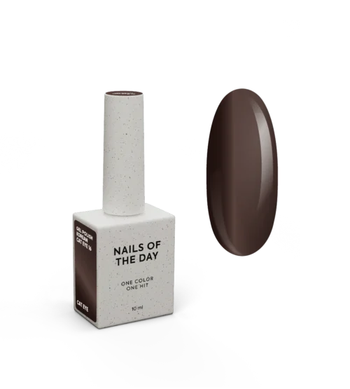 NAILSOFTHEDAY Korean Cat Eye 16 – Brown Cat-Eye Gel-Lack (10 ml)