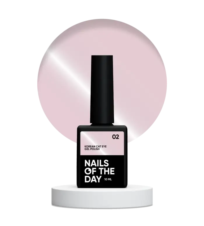 Gel Polish NAILSOFTHEDAY Korean cat eye 02 - Gellack Hellrosa mit Cat Eye Effekt, 10 ml