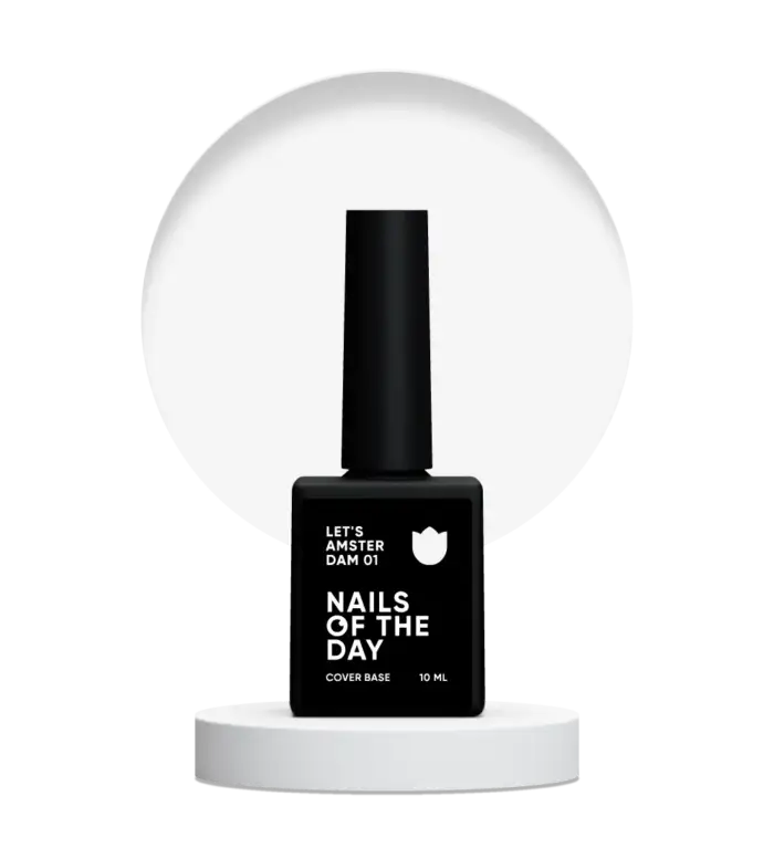 NAILSOFTHEDAY Let’s Amsterdam 01 – Transparente bis milchige Camouflage-Base, 10 ml