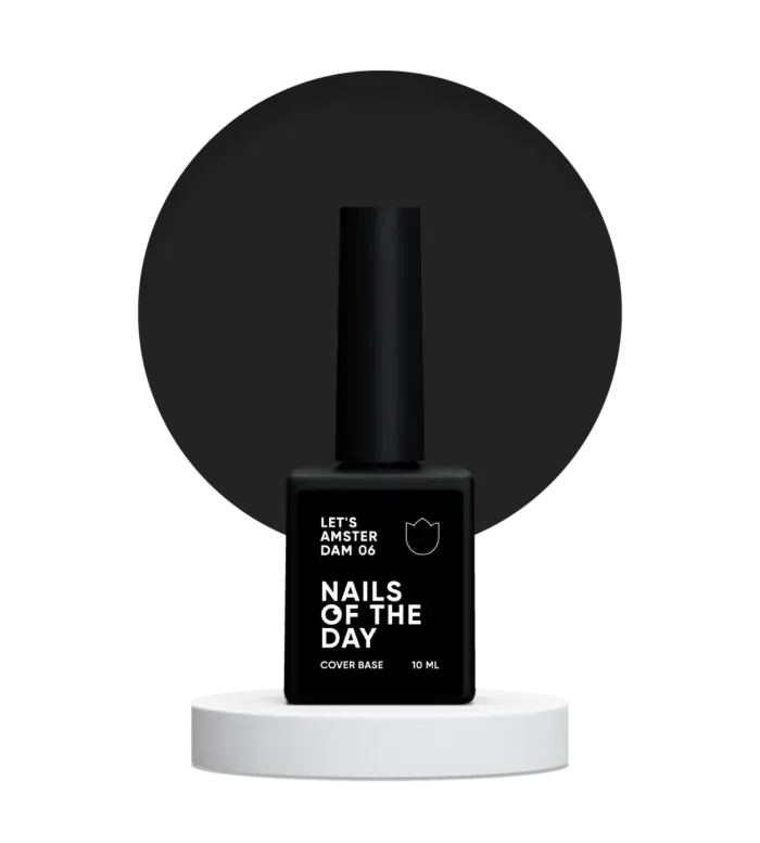 NAILSOFTHEDAY Let’s Amsterdam Black – Perfekte schwarze Camouflage-Base, 10 ml