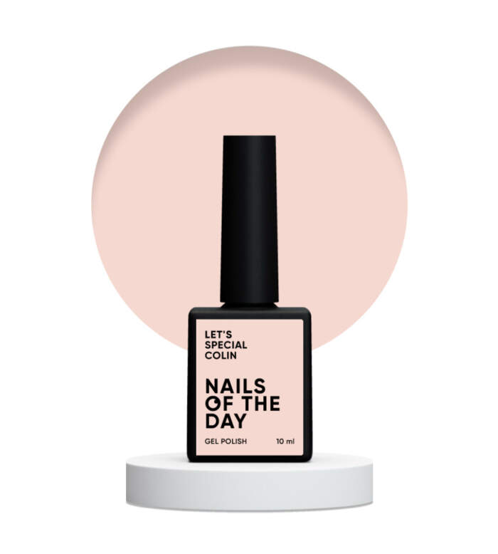 Gel Polish NAILSOFTHEDAY Let’s special Colin - Gellack Pastellpfirsich, 10 ml