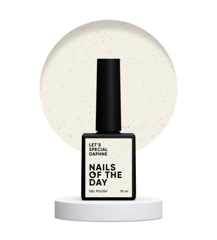 Gel Polish NAILSOFTHEDAY Let’s special Daphne  - Gellack Milk mit goldenen Partikeln, 10 ml