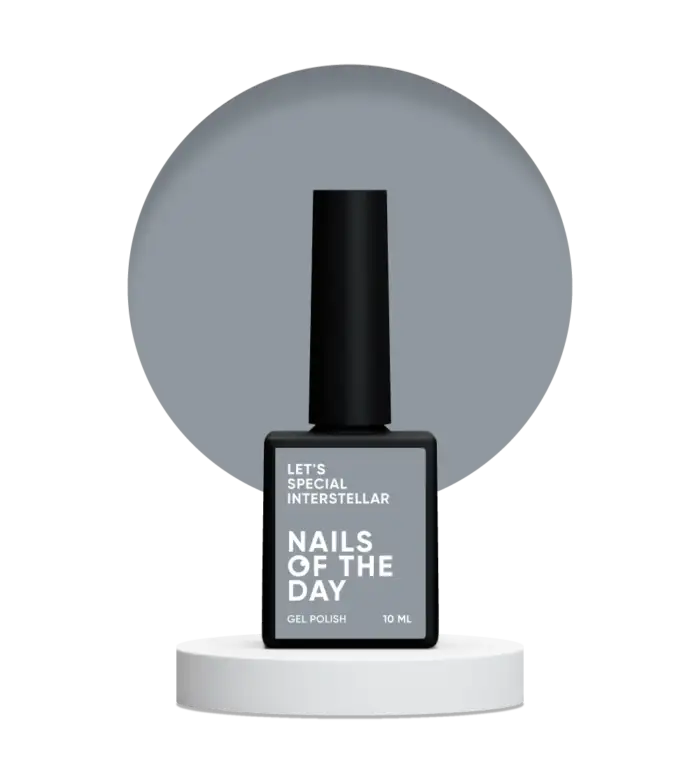 Gel Polish NAILSOFTHEDAY Let’s special Interstellar - Gellack Grau Milk, 10 ml