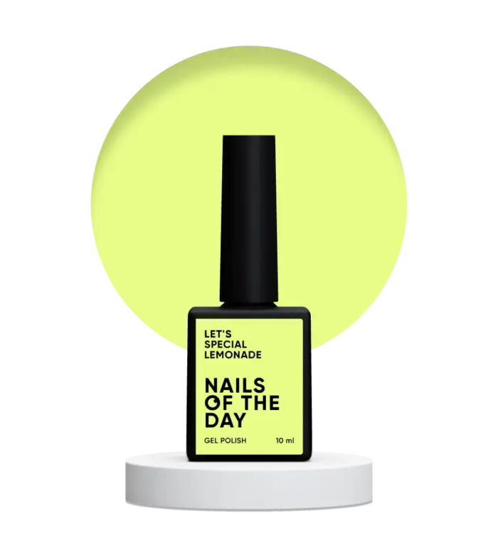 Gel Polish NAILSOFTHEDAY Let’s special Lemonade - Gellack hellgelb, 10 ml
