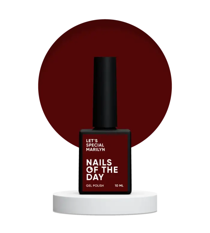 Gel Polish NAILSOFTHEDAY Let’s Special Marilyn – Gellack Dunkelrot, 10 ml – Bild 2