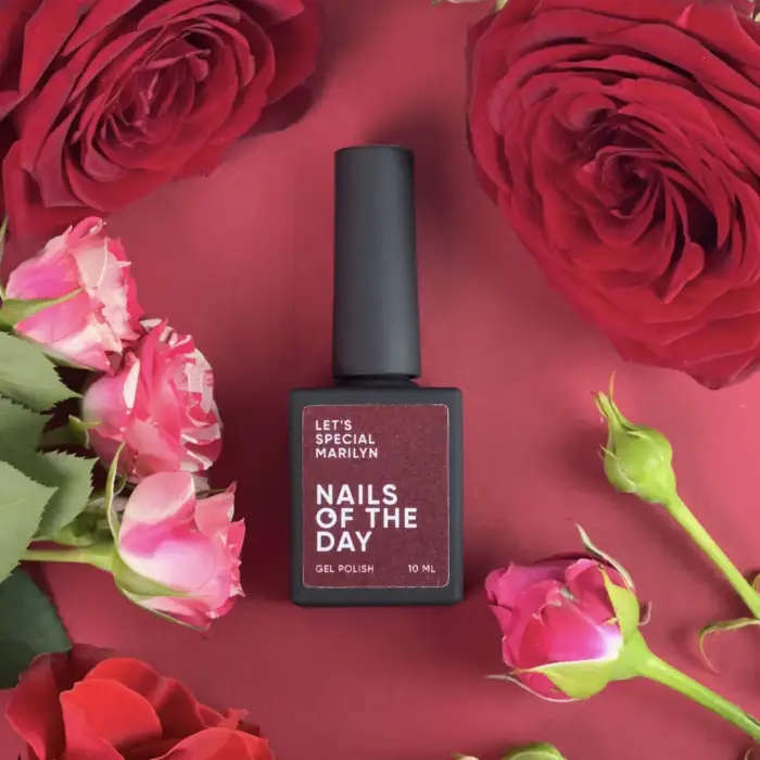 Gel Polish NAILSOFTHEDAY Let’s Special Marilyn – Gellack Dunkelrot, 10 ml