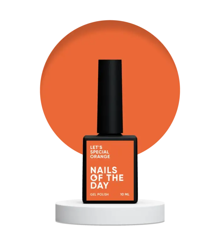 Gel Polish NAILSOFTHEDAY Let’s special Orange - Gellack Orange, 10 ml