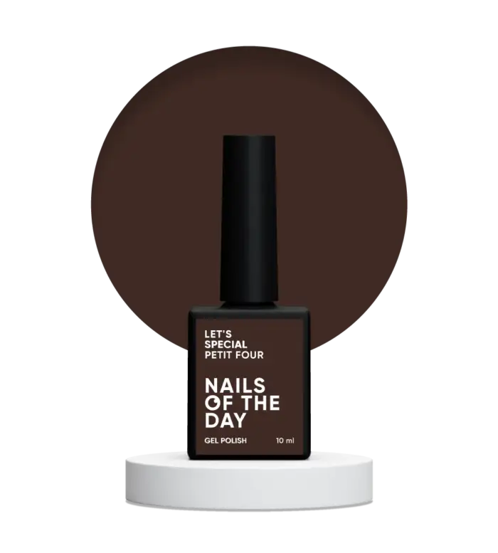 Gel Polish NAILSOFTHEDAY Let’s Special Petit Four – Gellack Tiefes Dunkelbraun, 10 ml – Bild 2