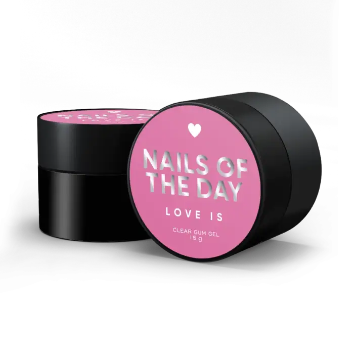 NAILSOFTHEDAY Love is Clear – transparenter Gel-Gummi für 3D-Nailart, 15 g