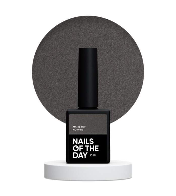 NAILSOFTHEDAY Matte top no wipe, Matte Top ohne Schwitzschicht mit UV-Filter, 10 ml