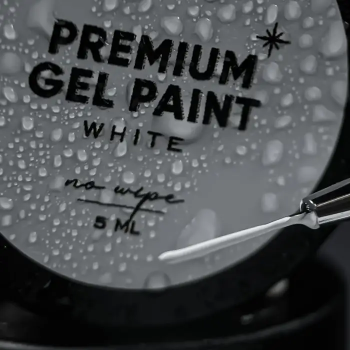 NAILSOFTHEDAY Premium gel paint White no wipe - Farbgel Weiß ohne Schwitzschicht, 5 ml – Bild 2