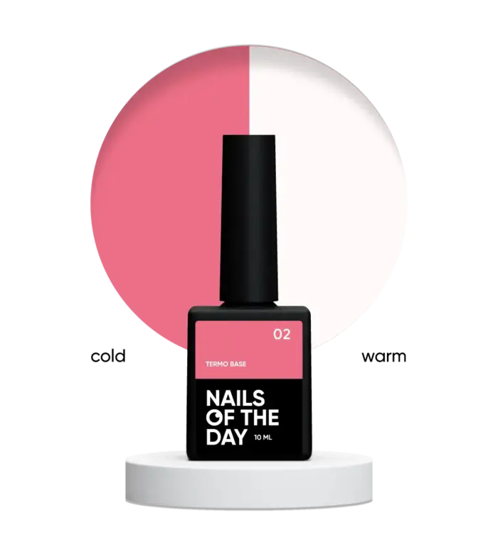 NAILSOFTHEDAY Termo Base 02 – Thermo Base (helles Rosa/milchig), 10 ml