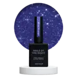Gel Polish NAILSOFTHENIGHT Bombay–UV/LED-Nagellack Tiefblau mit reflektierenden Glitzerpartikeln, 10 ml