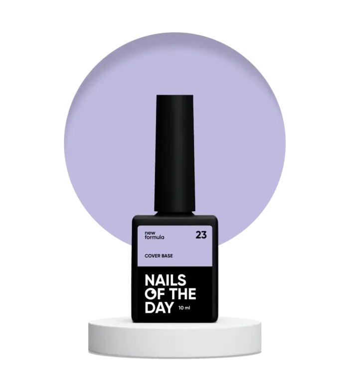 NAILSOFTHEDAY Cover base NEW Formula 23 - halbtransparente Base Lila, 10 ml