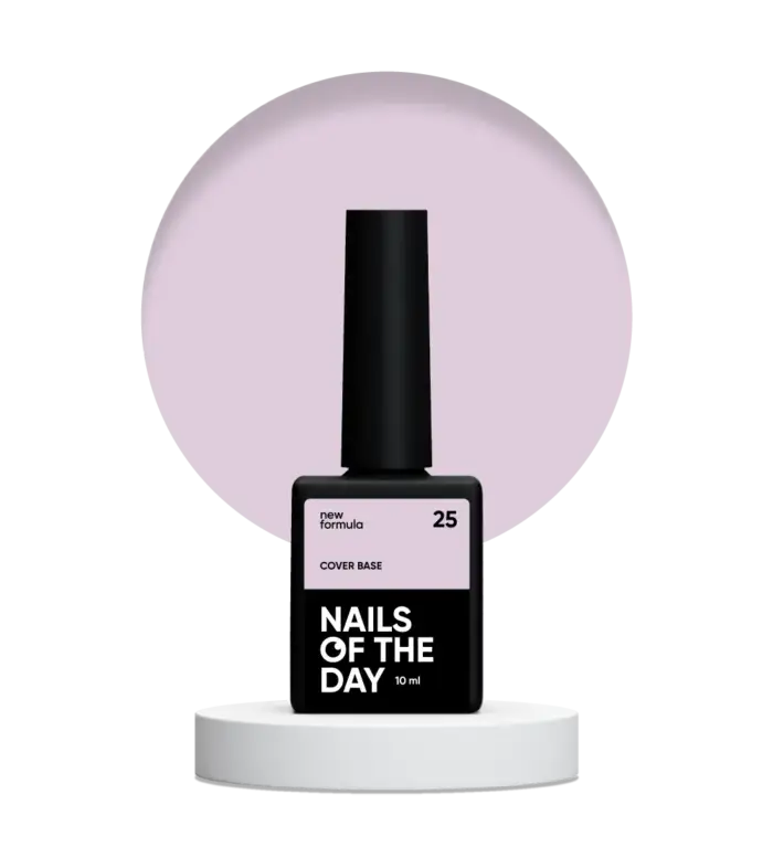 NAILSOFTHEDAY Cover base NEW Formula 25 - halbtransparente Base Hellrosa, 10 ml