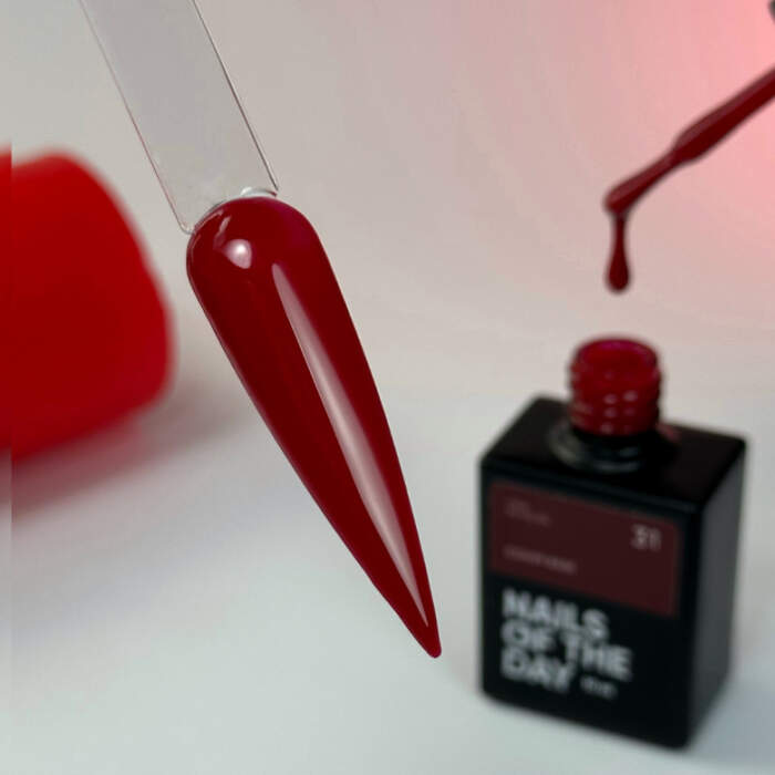 NAILSOFTHEDAY Cover base NEW Formula 31 - Pigmentierte Base Rot, 10 ml – Bild 3