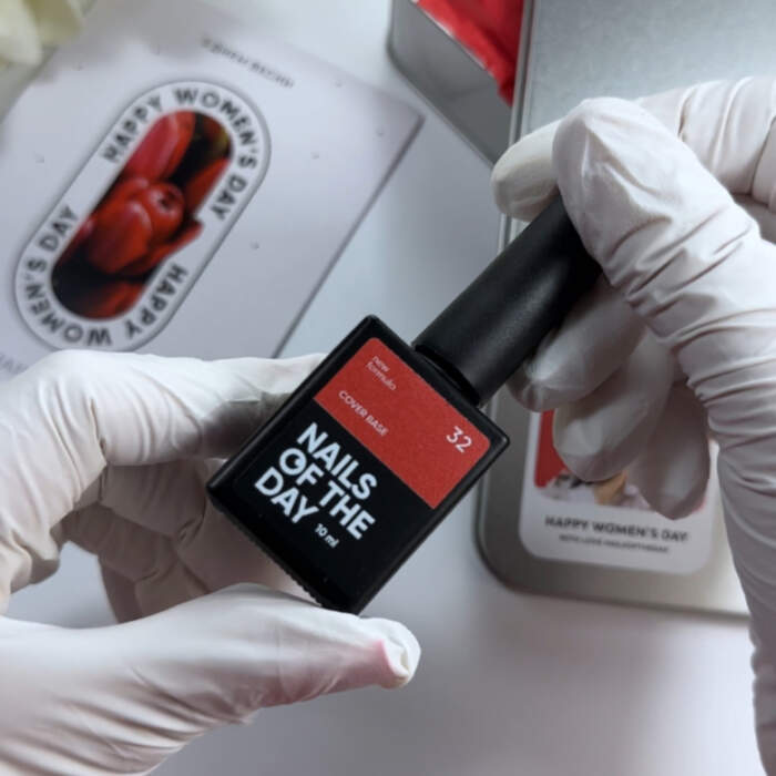 NAILSOFTHEDAY Cover base NEW Formula 32 - Pigmentierte Base Hochrot, 10 ml – Bild 4