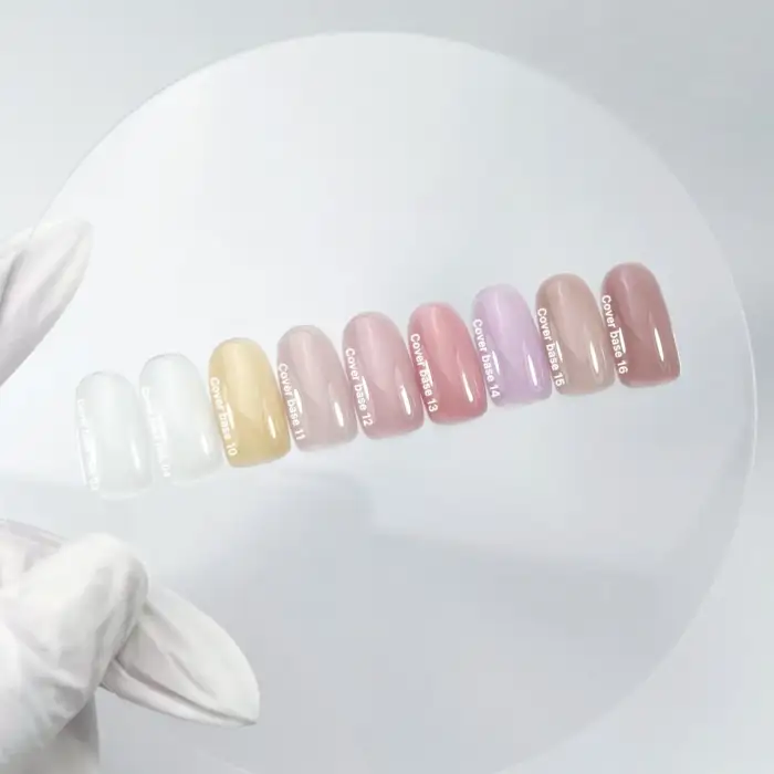 NAILSOFTHEDAY Cover base NEW Milk 04 - halbtransparente milchige Base mit silbernem Glitzer – Bild 5