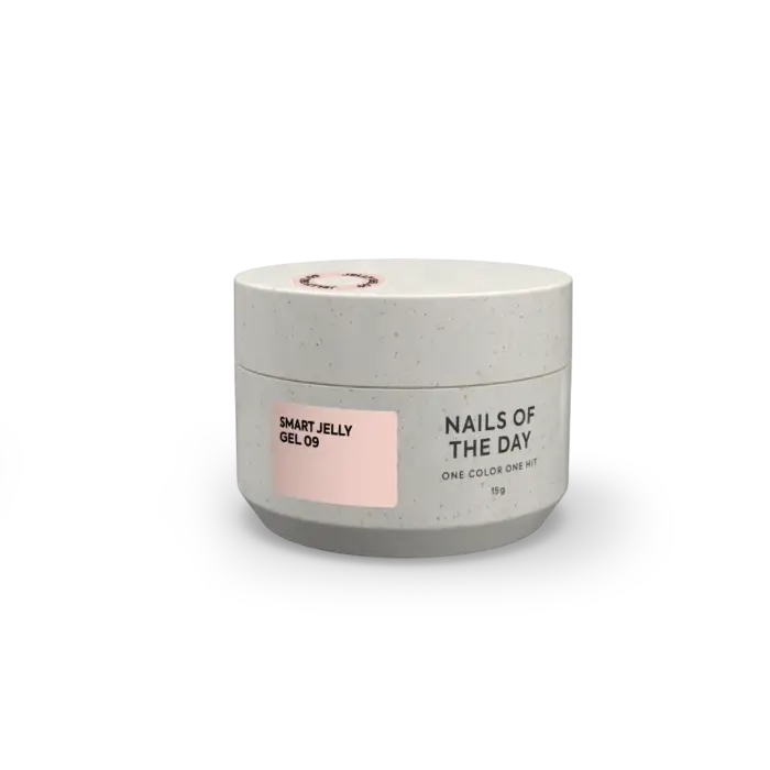 NAILSOFTHEDAY Smart Jelly Gel 09– Milchbeige Builder Jelly Gel, 15 g