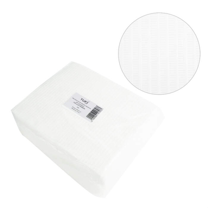Papiermatten für Maniküre TUFI profi PREMIUM Einweg laminiert feuchtigkeitsbeständig weiß, 40x32cm, 50 Stück
