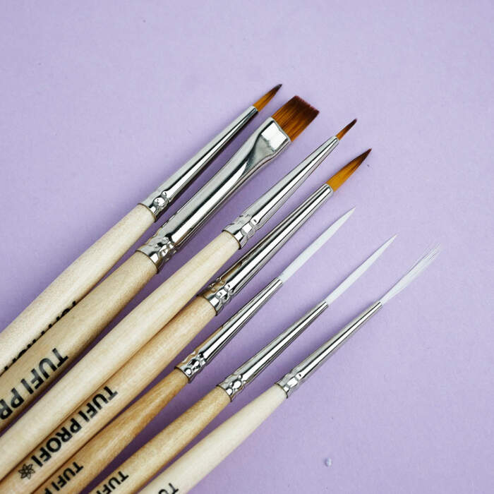 Pinsel TUFI profi PREMIUM Build-Up für Gele №8 – Bild 4