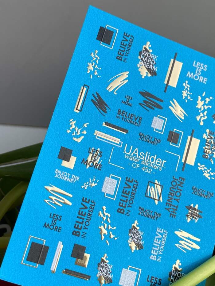 Slider-Design UAslider Color and Foil Water Stickers Nr. CF-452